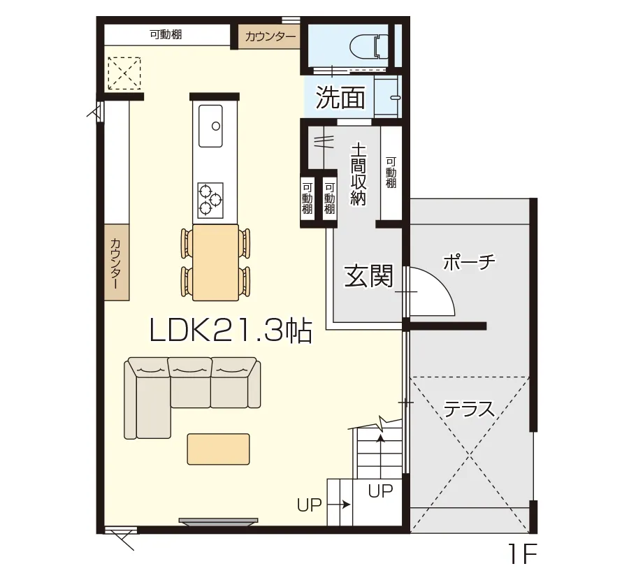 新在家間取り